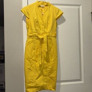 Yellow Calvin Klein dress